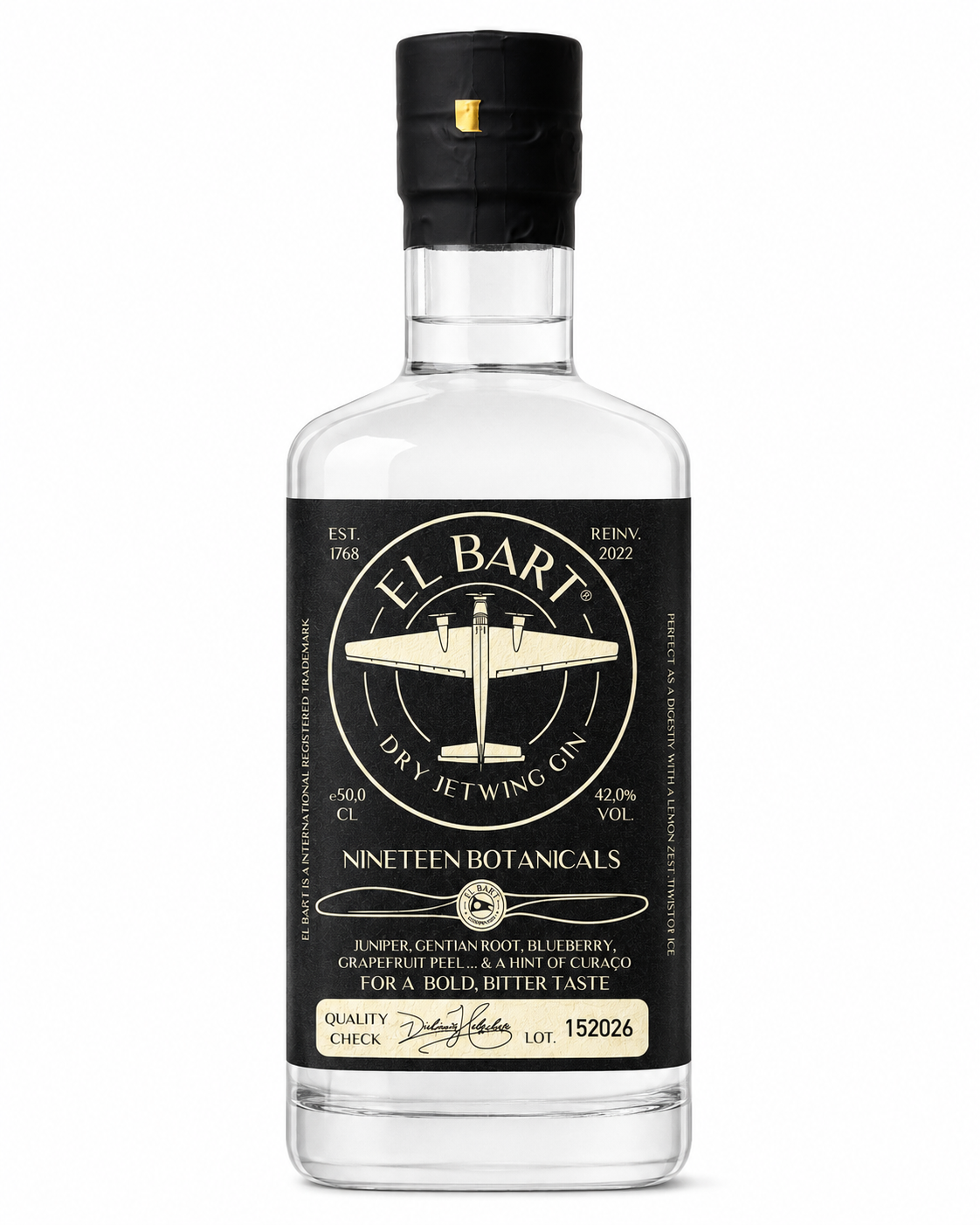 El Bart | Dry JetWing Gin | 42% VOL | 5 CL