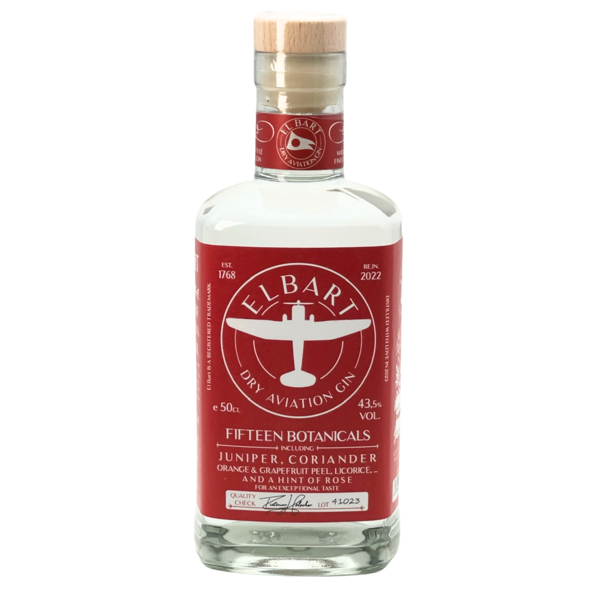 El Bart | Dry Aviation Gin | 43,5% VOL | 50 CL