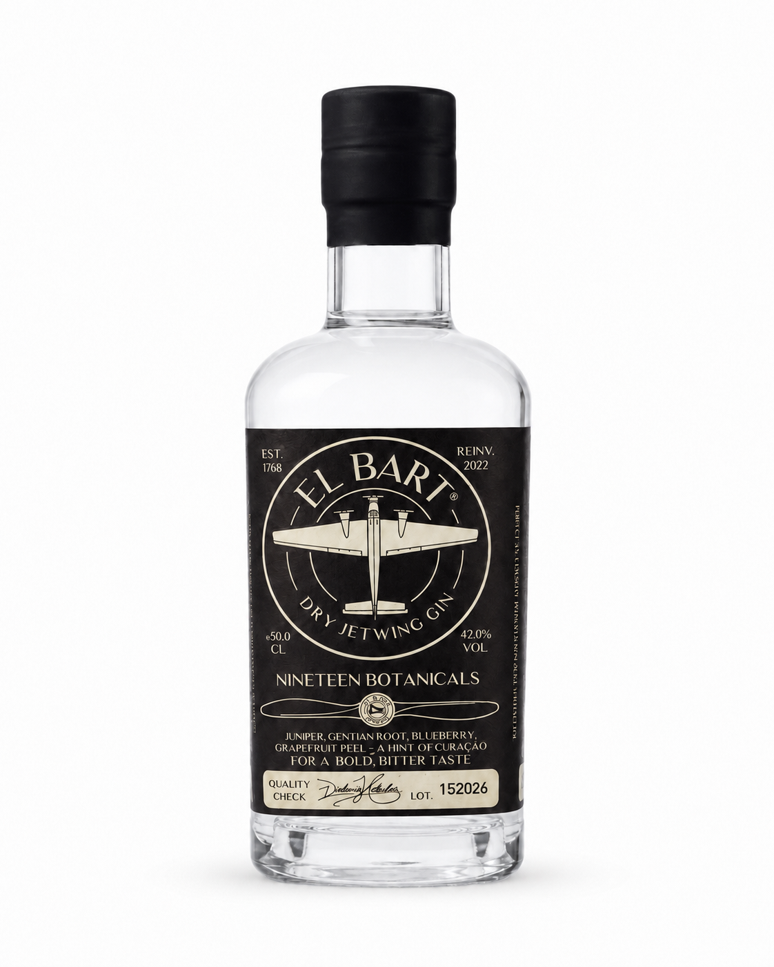 El Bart | Dry JetWing Gin | 42% VOL | 50 CL